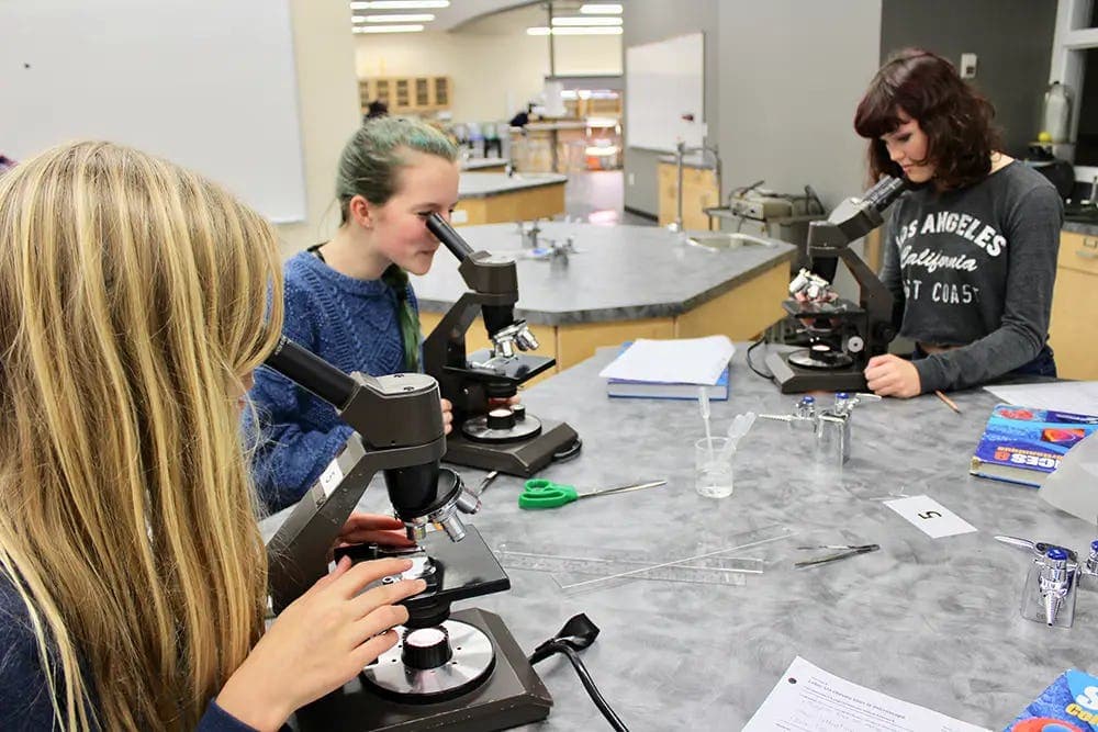 High School Canada - science class